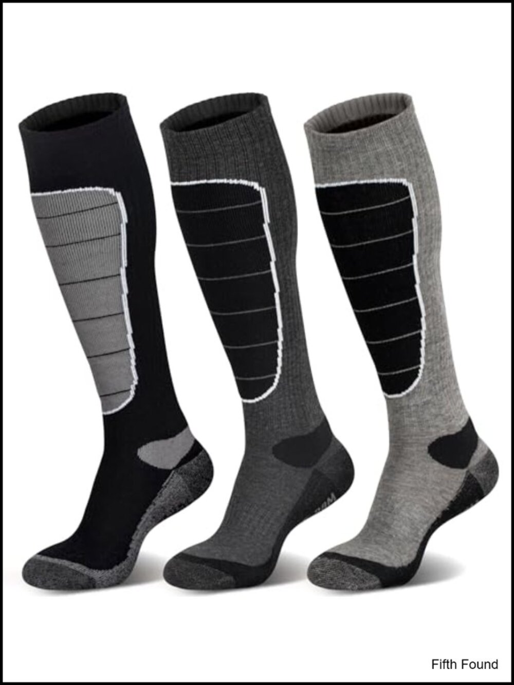 Merino Wool Knee High Ski Snowboard Socks Thermal Cushioned